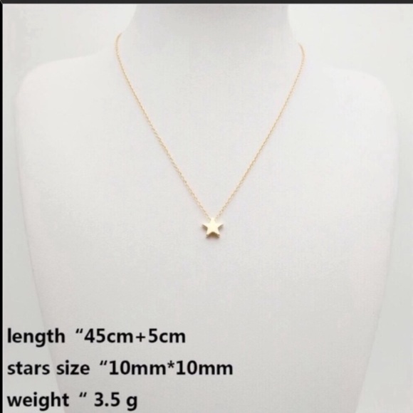 🖤 dainty star necklace - Picture 3 of 4